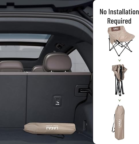 Miniatura 7 de G2 GO2GETHER Silla de camping portátil, silla plegable para exteriores, silla de mochilero de tela Oxford con marco de aluminio, soporte de 264