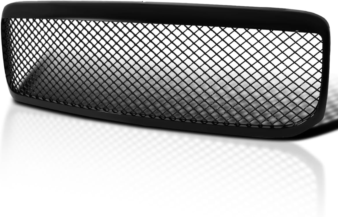 Spec-D Tuning Glossy Black Honeycomb Mesh Hood Grille Compatible with 1999-2004 Ford F250 F350 F450 Super Duty 2000-2004 Excursion