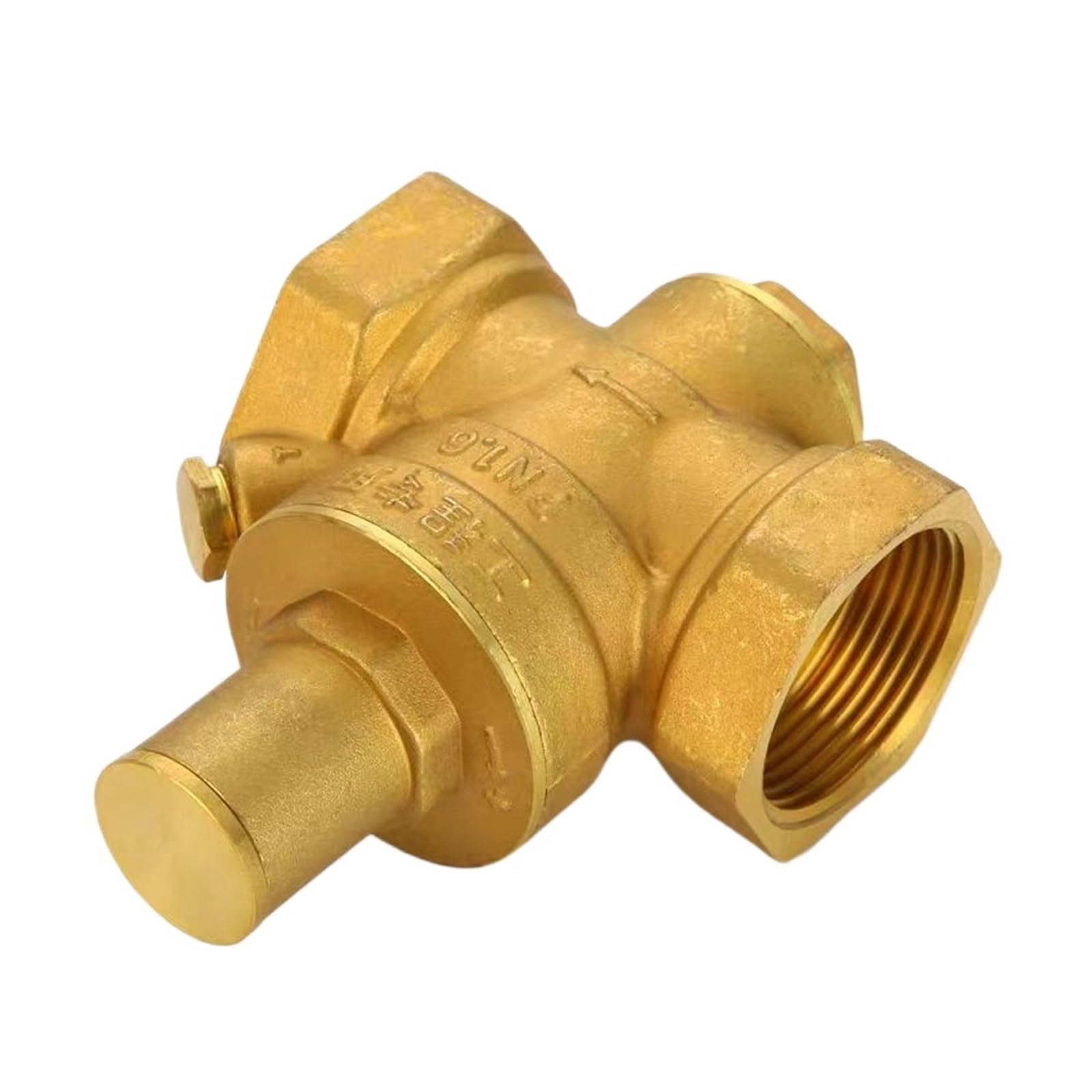 LNHHG 1/2“ 3/4” 1“ 2” Water Pressure Reducer DN15 DN32 DN40 Brass Reducing Valve Adjustable Regulator With Gauge(DN25)