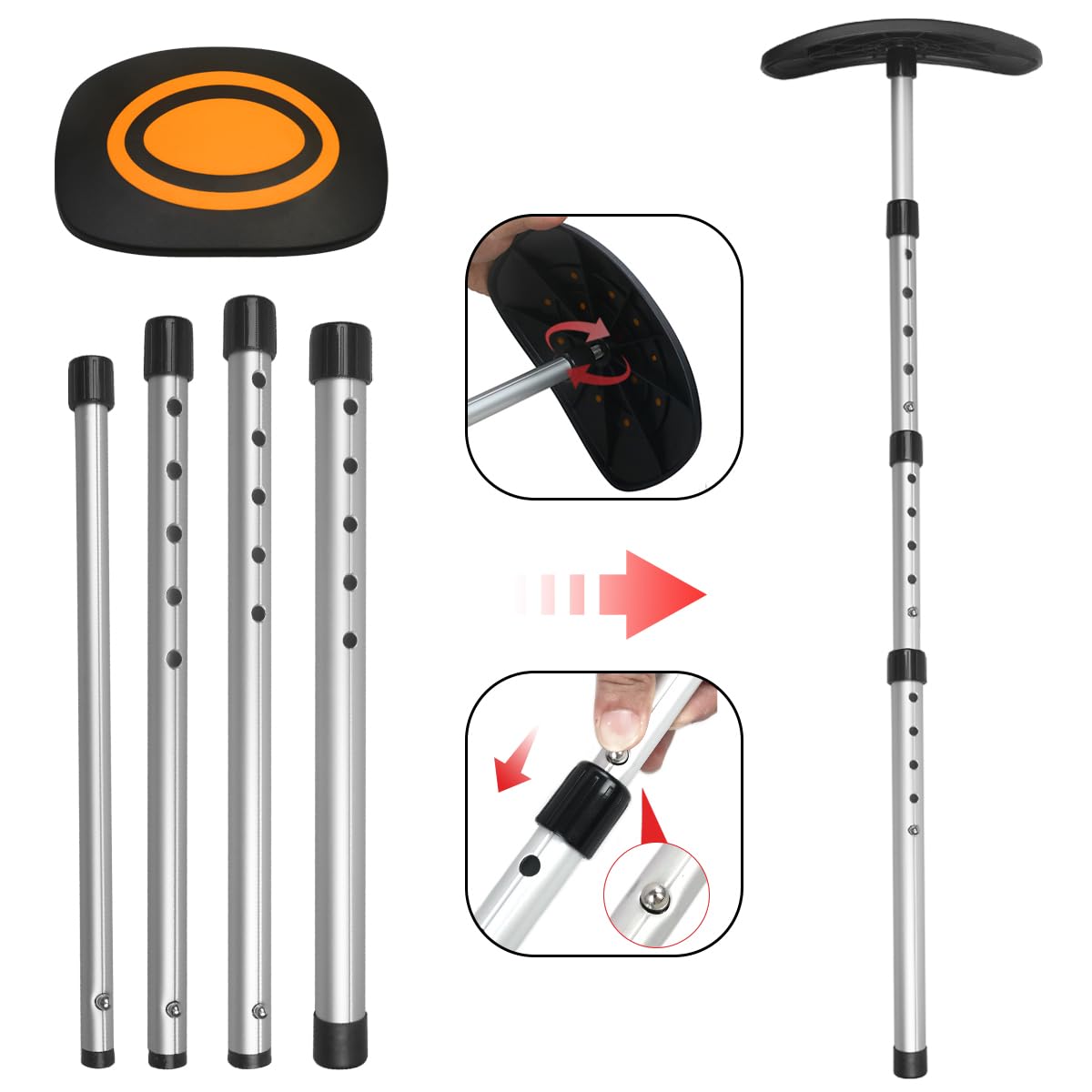 Sistema de soporte de bolsa de viaje de golf, kit de protección de viaje para palos de golf