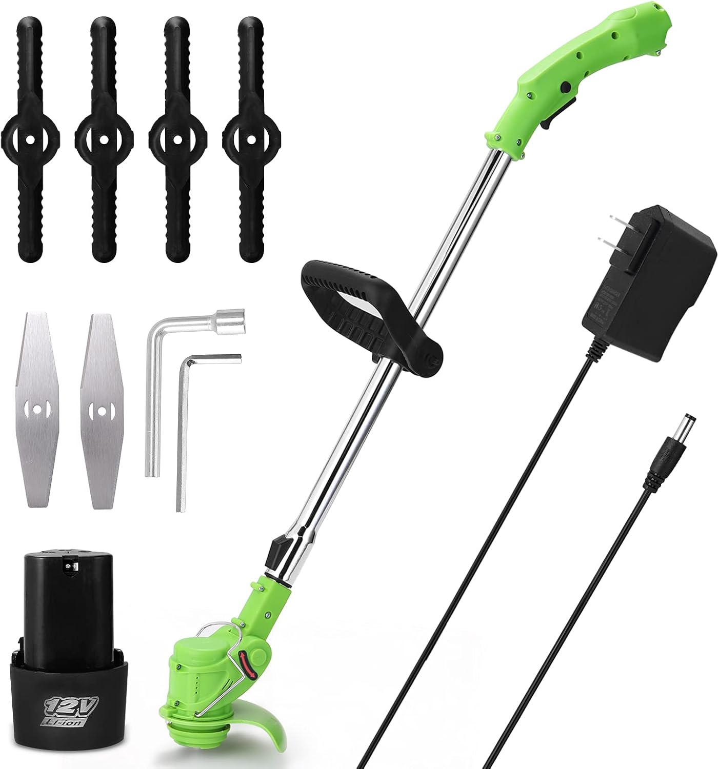 String Trimmer,Geevorks Cordless Grass Trimmer/Edger 12V 3600mAh