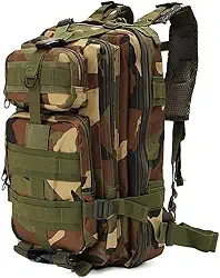 Mochila Tatica Militar Camping Trilhas Acampamento Resistente 30L Assalt (Camuflada Militar)