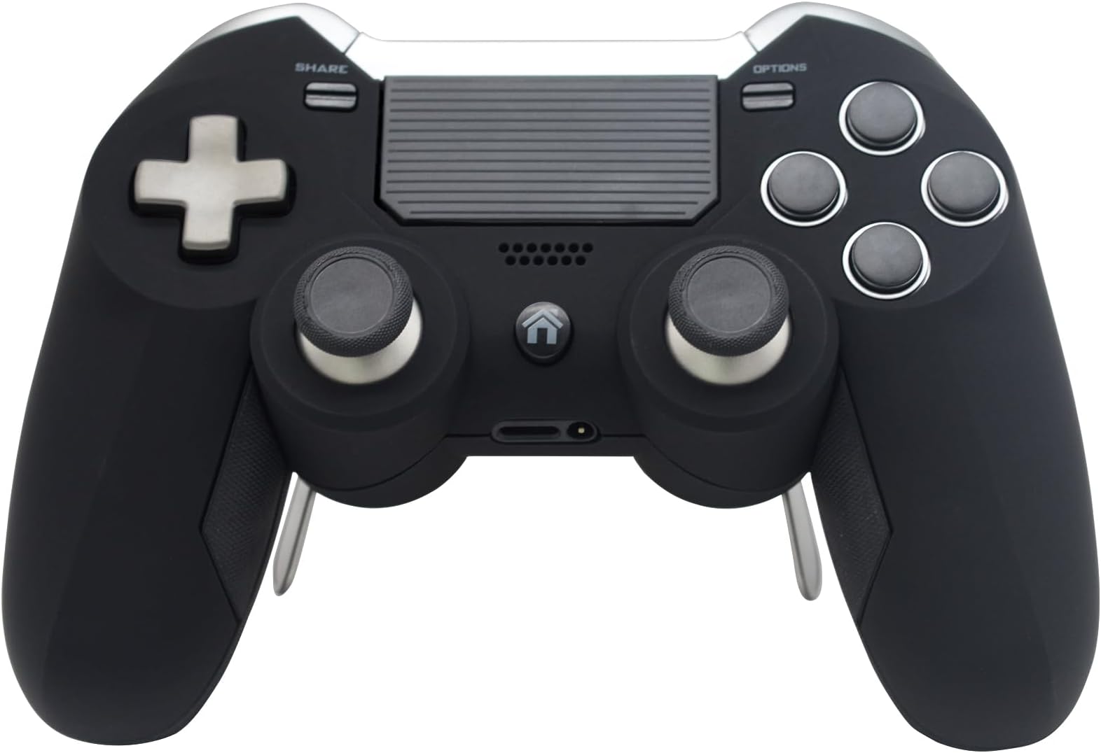 Mayfan Elite Controller Compatible for PS4,Dual Vibration Modded Game Wireless Controller with Back Paddles,Speaker and 3.5mm Audio Jack(TTRS)