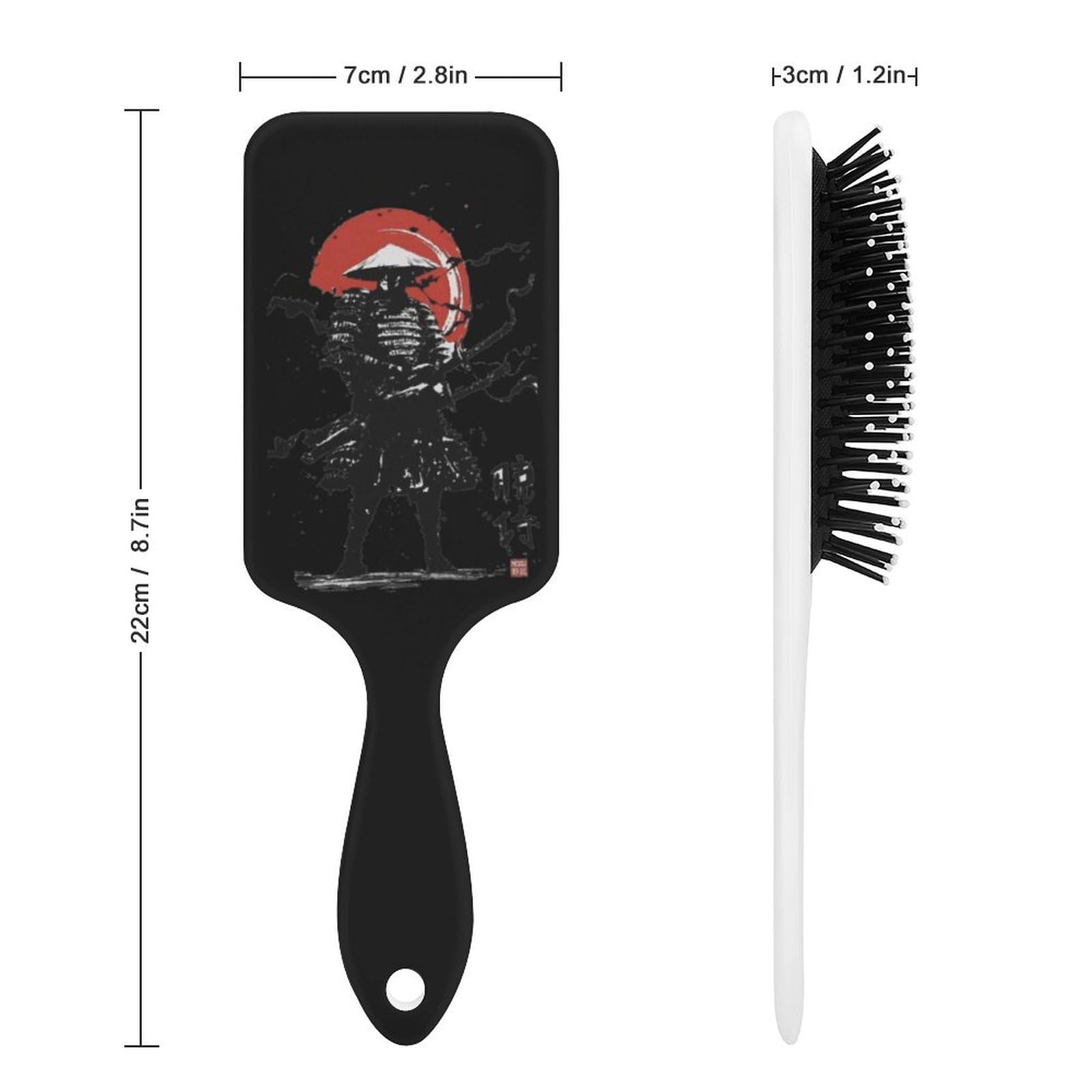 Amazon.co.jp: ヘアブラシ 櫛 サムライ 侍 和柄 エアバッグくし エア
