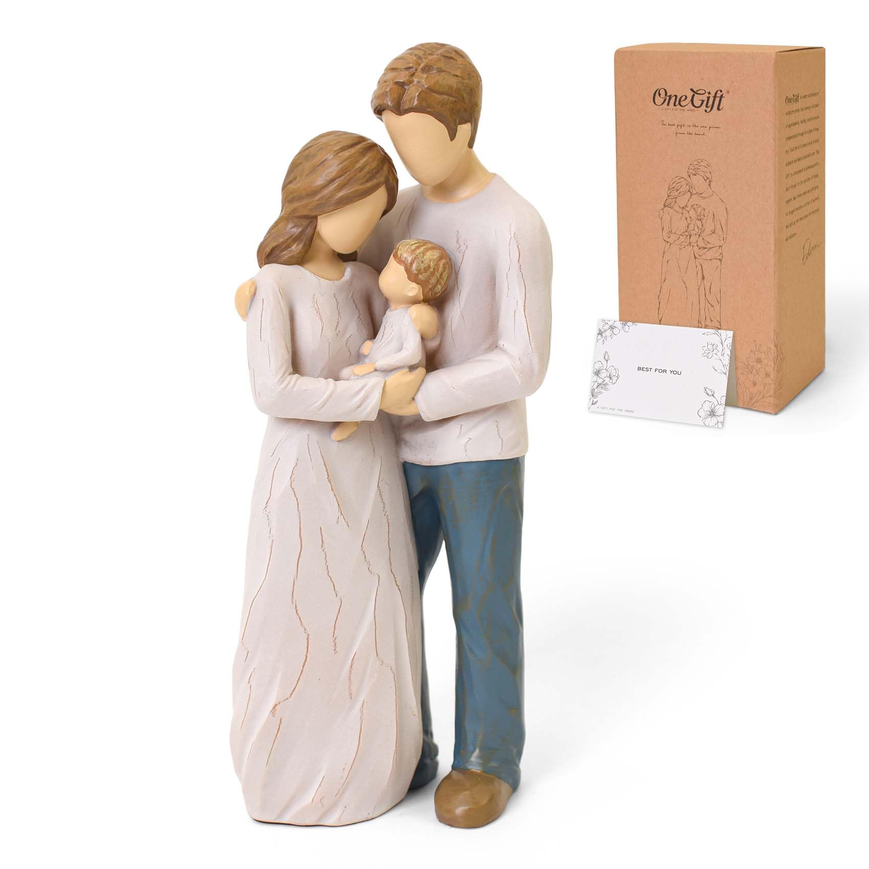 Lnrkai New Parents Gifts, New Mum and Dad Gifts, Family Ornaments for Fathers Mothers Day