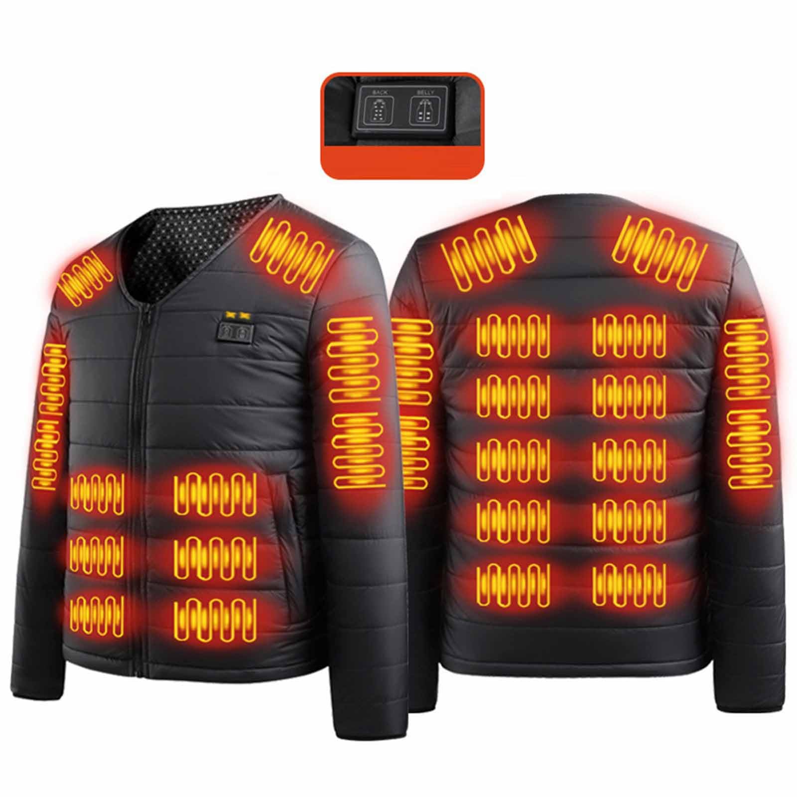 Unisex Heizjacke Herren Beheizbare Jacke Elektrische Ohne Kapuze Steppjacke