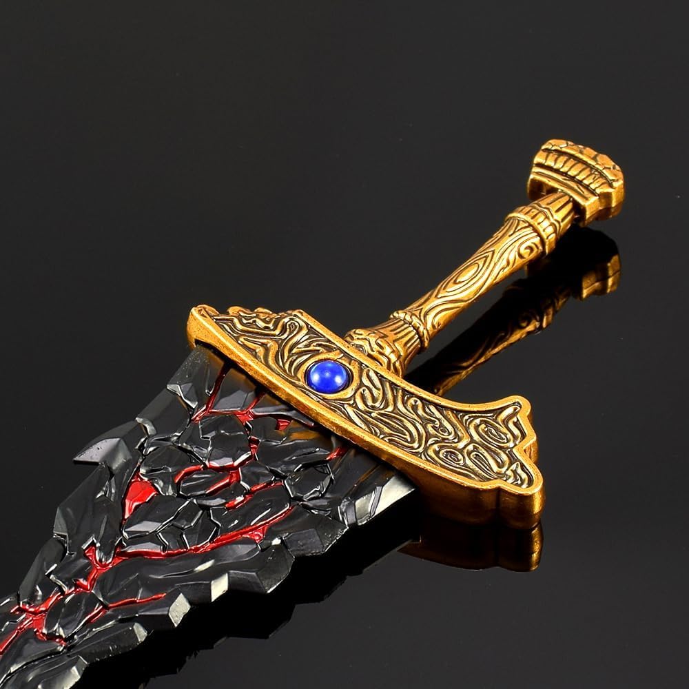 Collezioni di Videogiochi, Elden Ring Maliketh's Black Blade 11,8 pollici/30 cm Spada da Collezione Interamente in Metallo con espositore Confezione Regalo