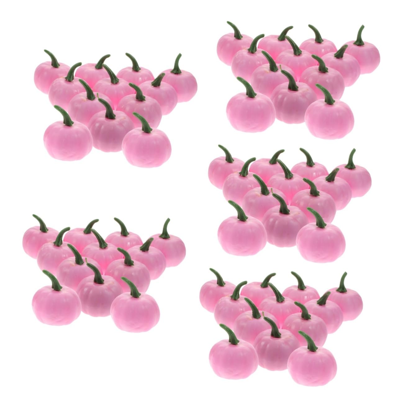 Alipis 60 Pz zucca artificiale halloween pumpkin addobbi autunnali ornamenti di zucca schiume puntelli di zucche decorazioni autunnali per la casa decorazioni di Schiuma rosa