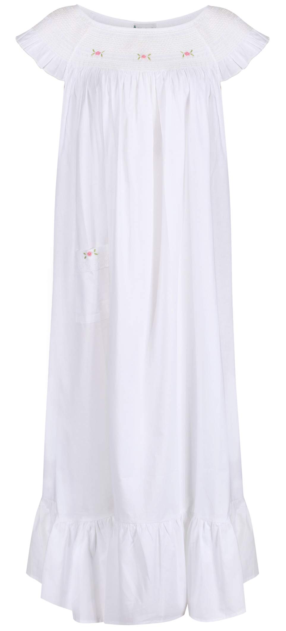 The 1 for U Camicette da notte in cotone da donna – Camicette da notte senza maniche da donna, abito Isla 100% cotone