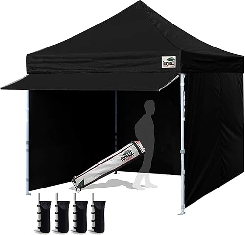 Miniatura 13 de Toldo Eurmax comercial de 3 m x 3 m, carpa para armar, toldos para fiestas en exteriores con 4 paredes laterales desmontables, con cierres, y bolsa