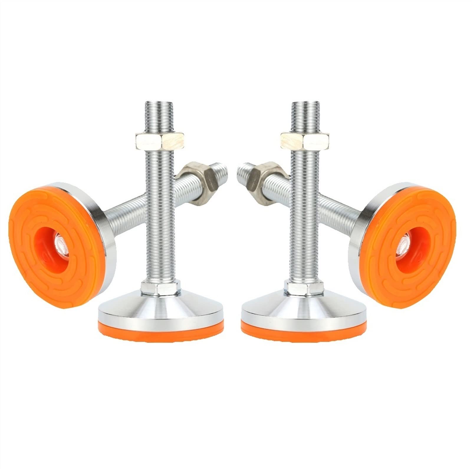 piedini per mobili, Piedini livellanti for macchina filettatrice da 4 pezzi, piedini regolabili da 150 mm, con base fissa, piedini autolivellanti antiurto for impieghi gravosi for banco da lavoro, mac