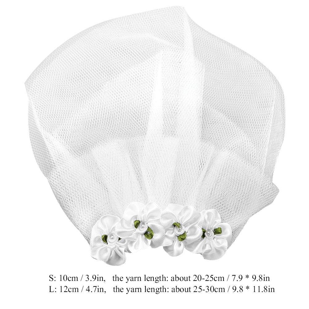 Pet Wedding Veil Small Dog Pet Cat Wedding Veil Dress Bride Costume Dog Hair Bow Clips Hairpin Headwear Dog Hair Accessories(S)