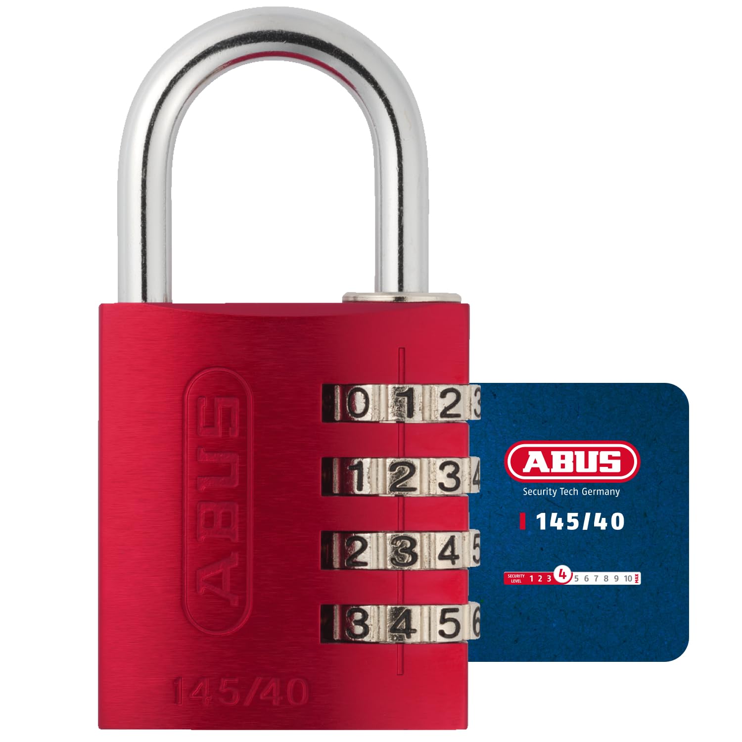 ABUS 48813 Combination Lock 145/40 Red