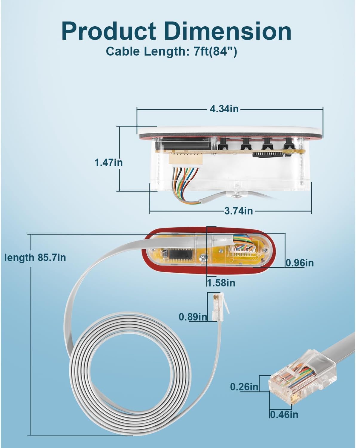53238 Panel de control de repuesto con pantalla LED – Panel de control Whirlpool de 4 botones para sistemas Balboa VL200 Heat Jacket