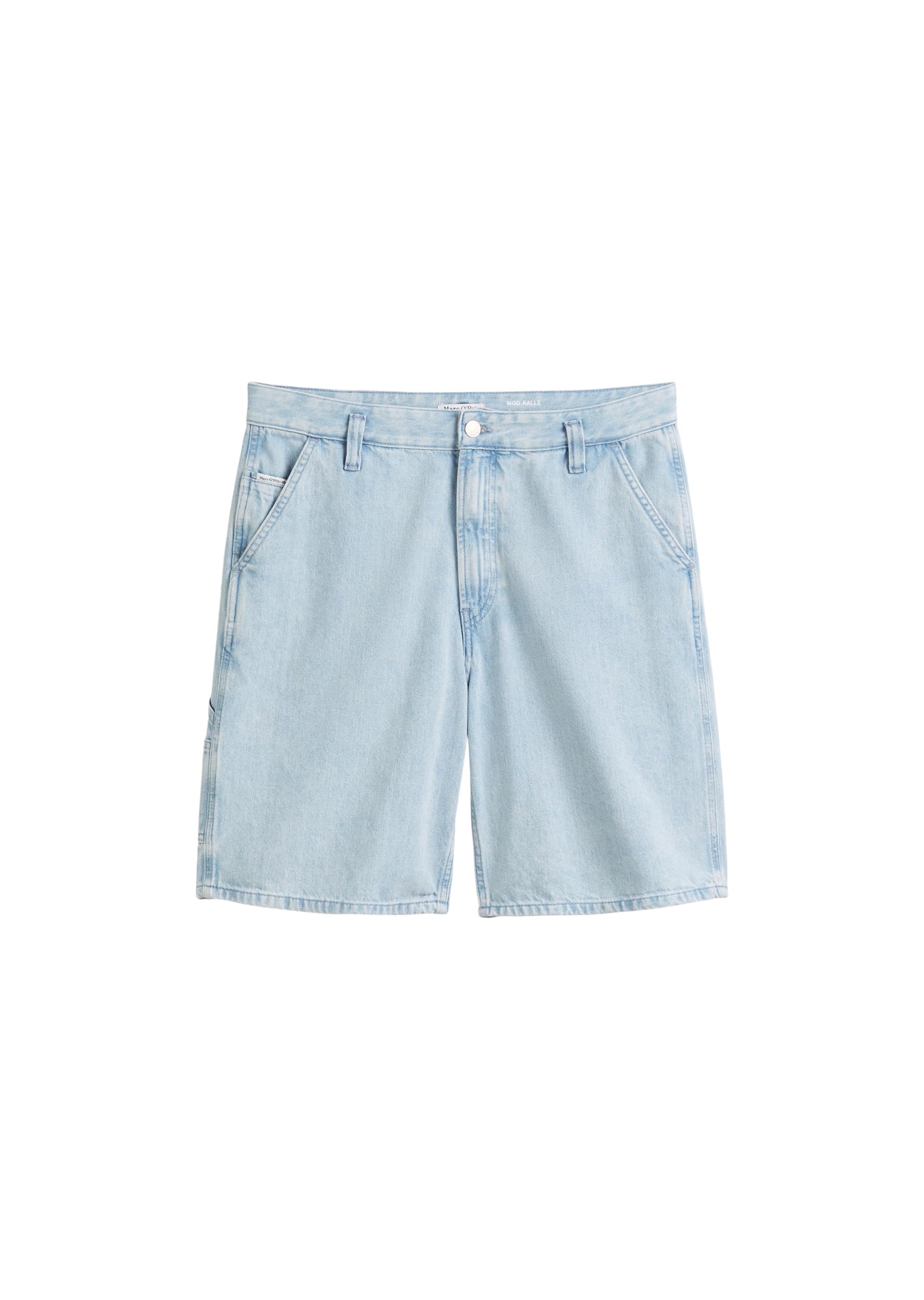 Marc O'Polo Denim Herren Jeansshorts Knielang Wide Fit, Blau (Light Blue Multi 24), 29