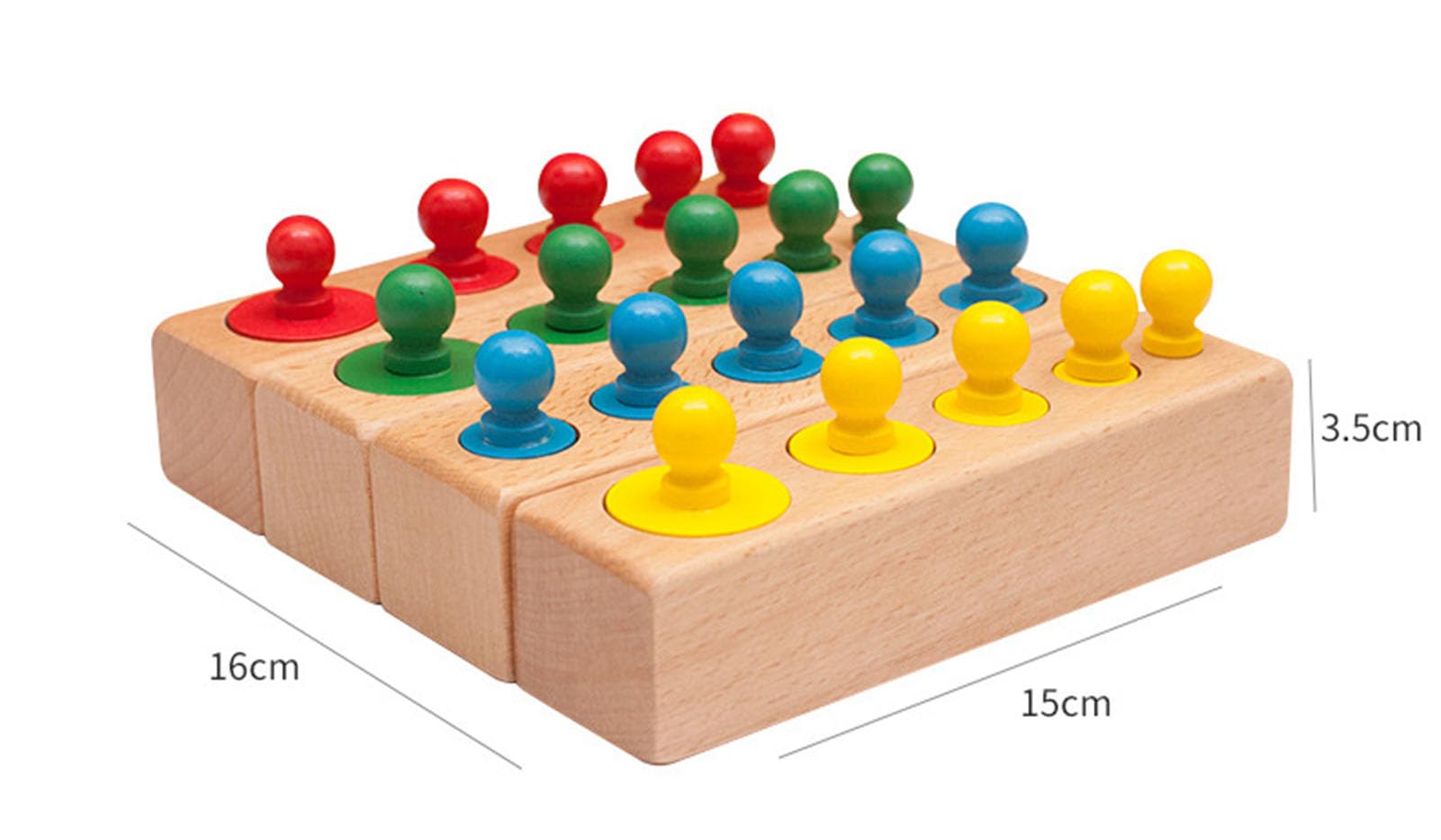 Montessori Montessori drewniane zabawki konstrukcyjne, wczesna edukacja, kolorowe