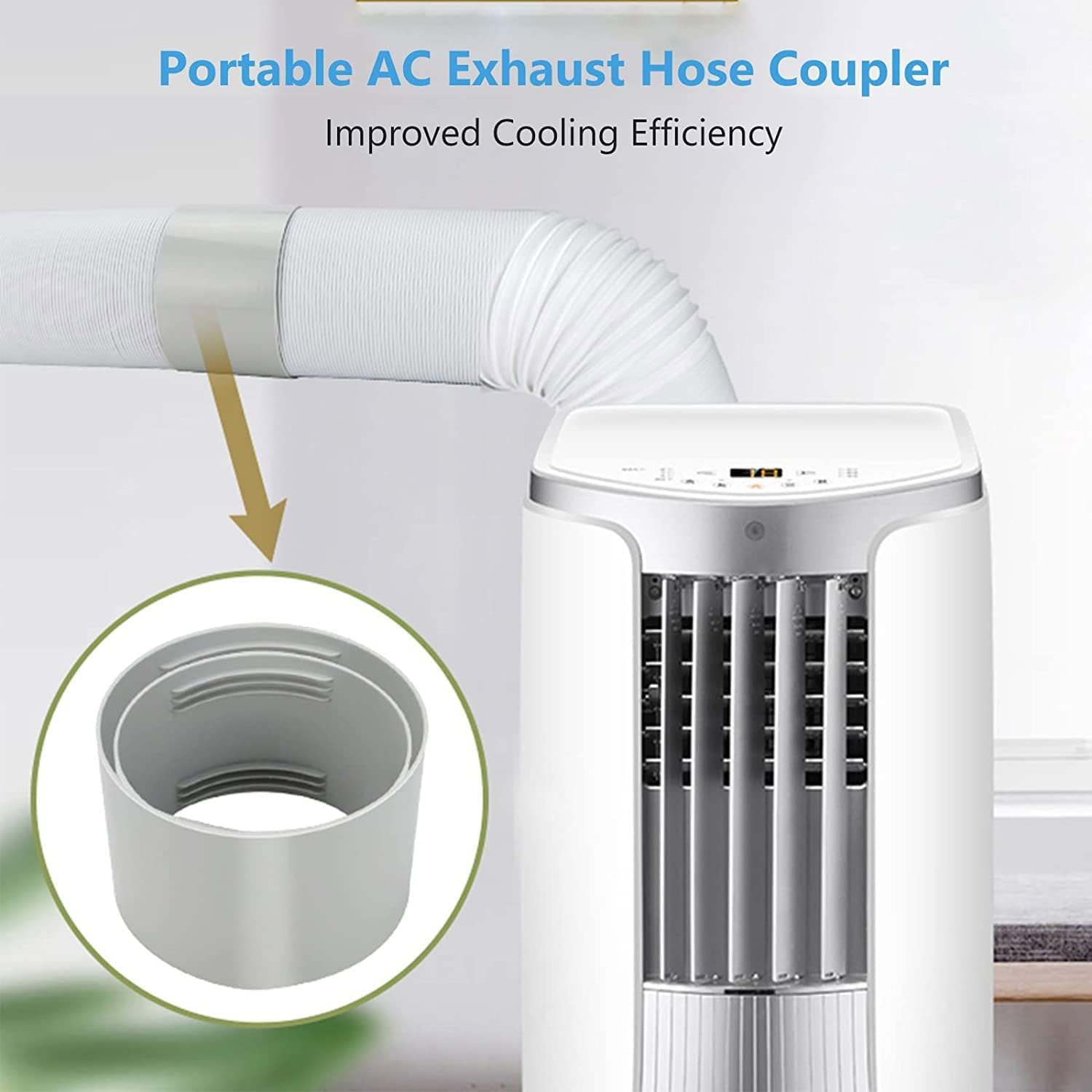 Btstil Airconditioningsslangverlenging, universele afvoerslang 150 mm, flexibele pvc-slang voor airconditioning, wasdroger, afzuigkap (300 cm