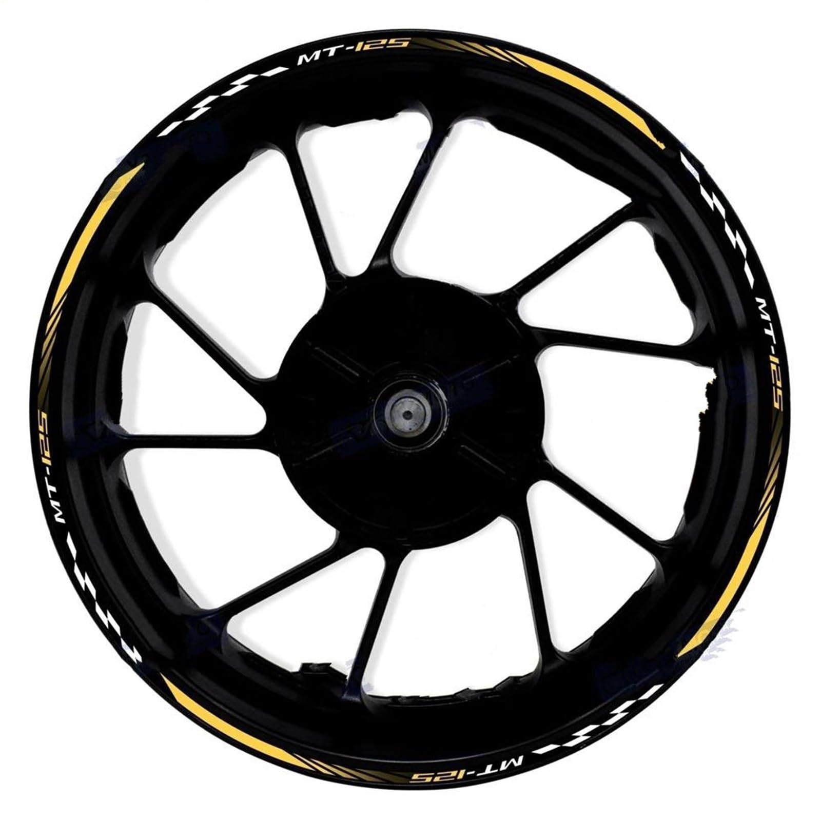 Motorcycle Tire Inner Stripe Rim Wheel Sticker for Yamaha MT-125 MT125 Motorbike
