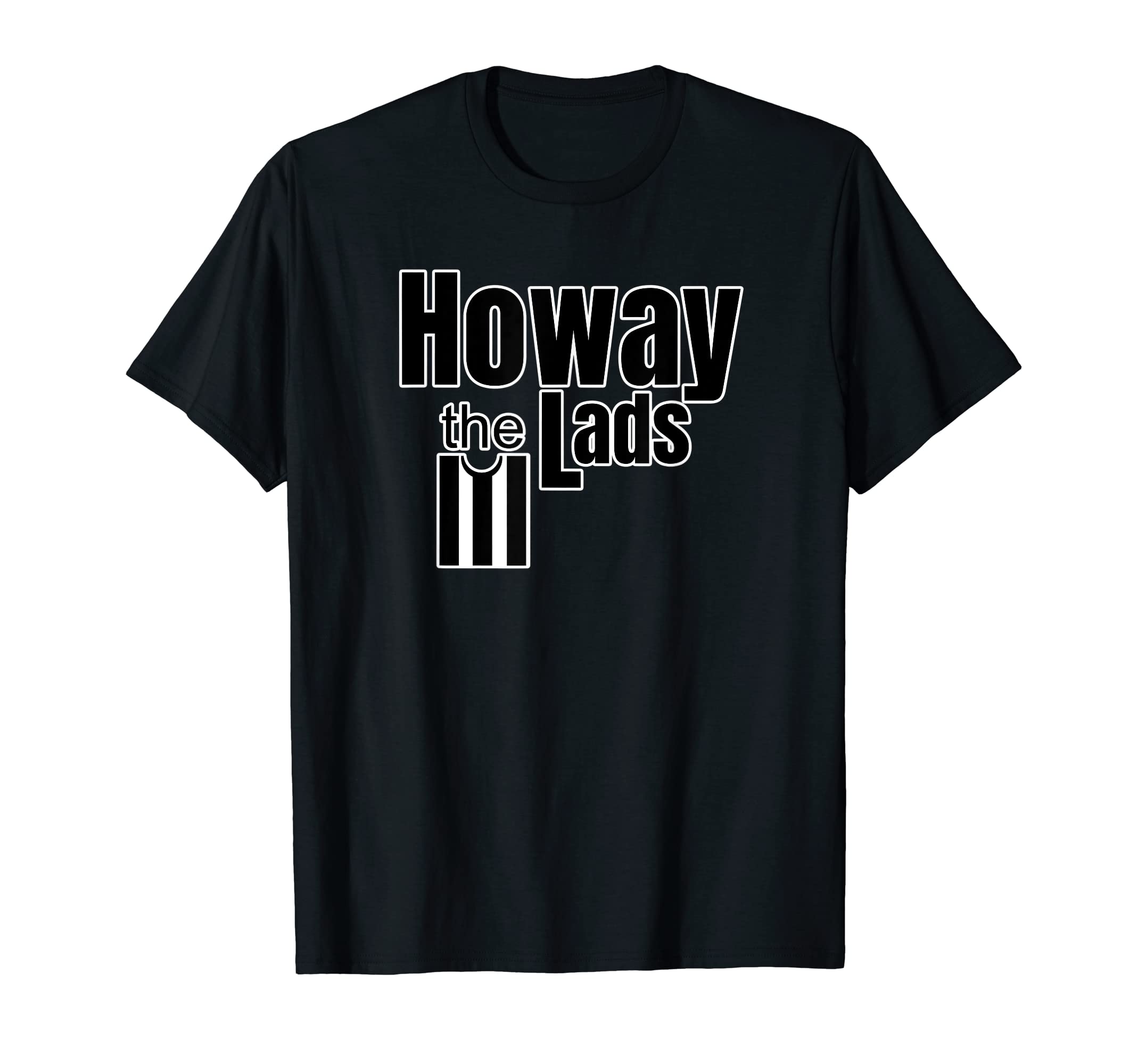 Newcastle Fan Howay the Lads Black and White T-Shirt