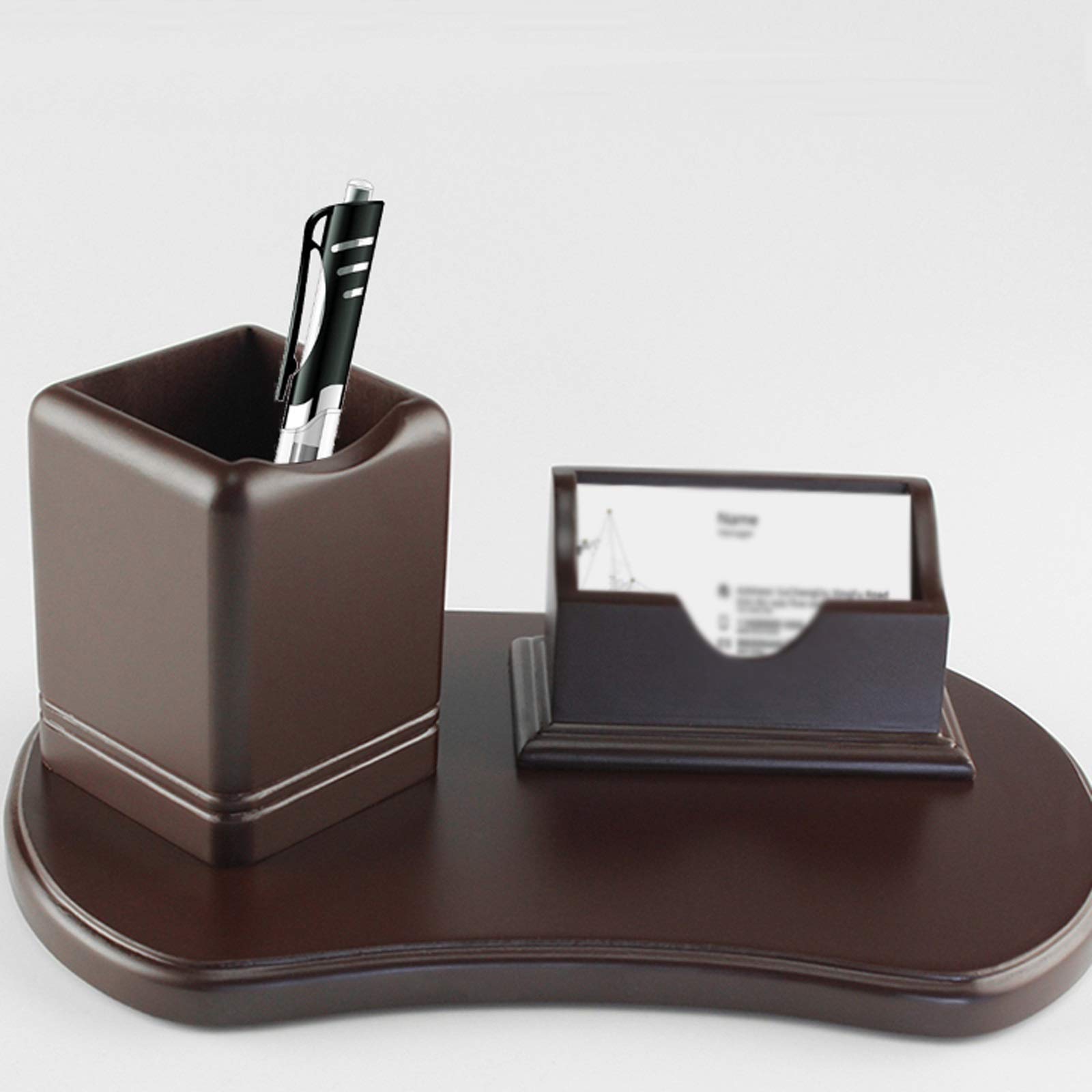 Stifteköcher Stiftbecher Hölzerner Stifttopf, Schreibtischstift Bleistifthalter, Büro-Briefpapierschreibtisch Tidy Storage Organizer Holder, anwenden Sie sich auf Stift, Bleistifte, Visitenkarte Stift