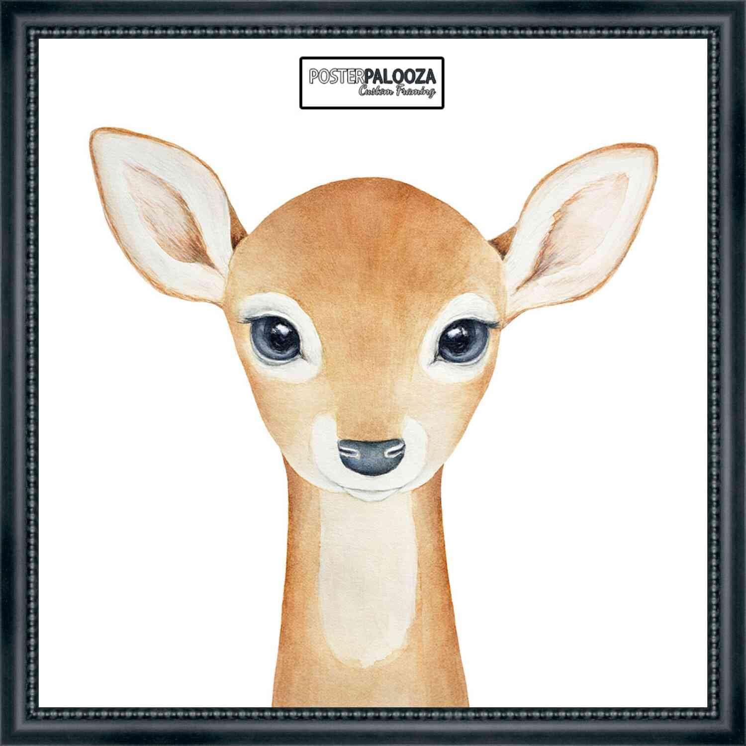 Poster Palooza 18x18 Traditional Black Complete Wood Square Picture Frame with UV Acrylic Plexiglass, Foam Board Backing & Hardware Included