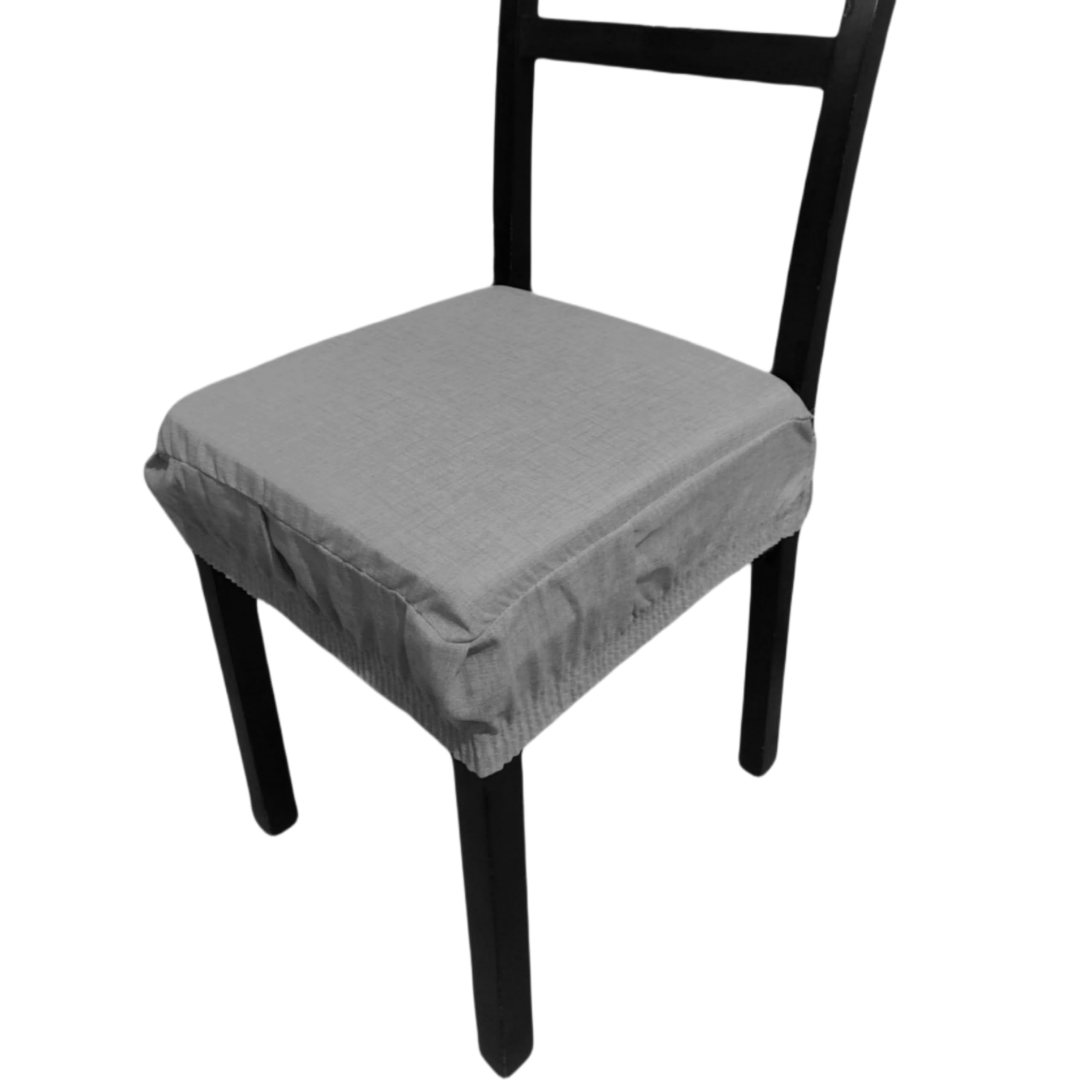 Cuscini Sedia (6 pezzi) Cucina Con Fascia Elastica Imbottito 40x40 cm (Grigio)