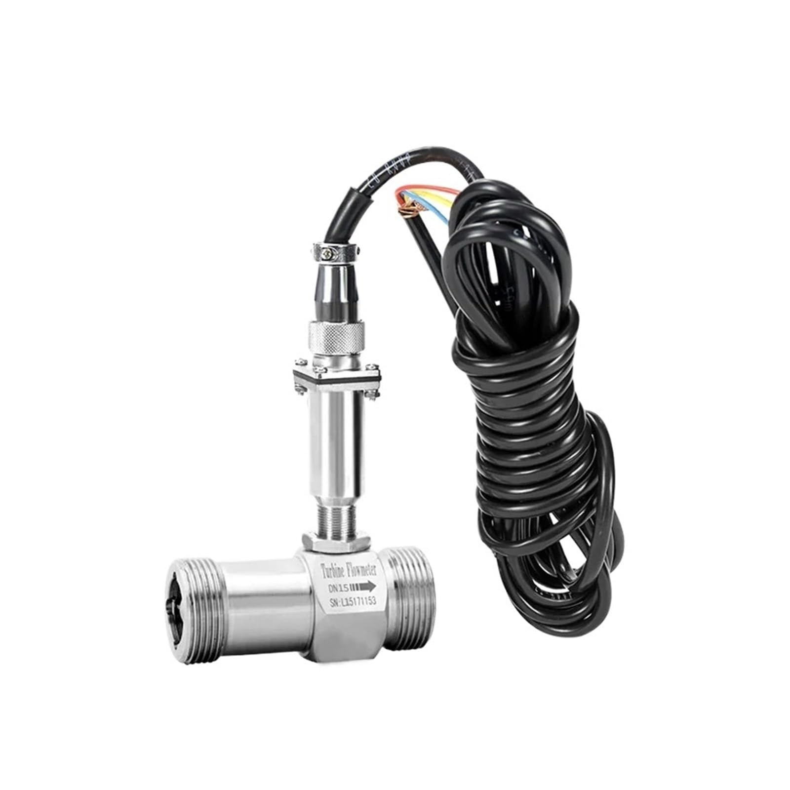 LEOTNNDQ Liquid Flow Meter Sensor Water Flowmeter Pulse Signal1 2 inch(DN20 SS304 pulse)