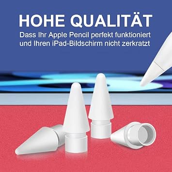 JADEMALL 4 adet Apple Pencil 2. nesil uç Apple Pencil 1st & 2nd, ile uyumlu, yüksek hassasiyetli yedek uçlar ve hassas kontrol kalemi / giriş kalemi ucu