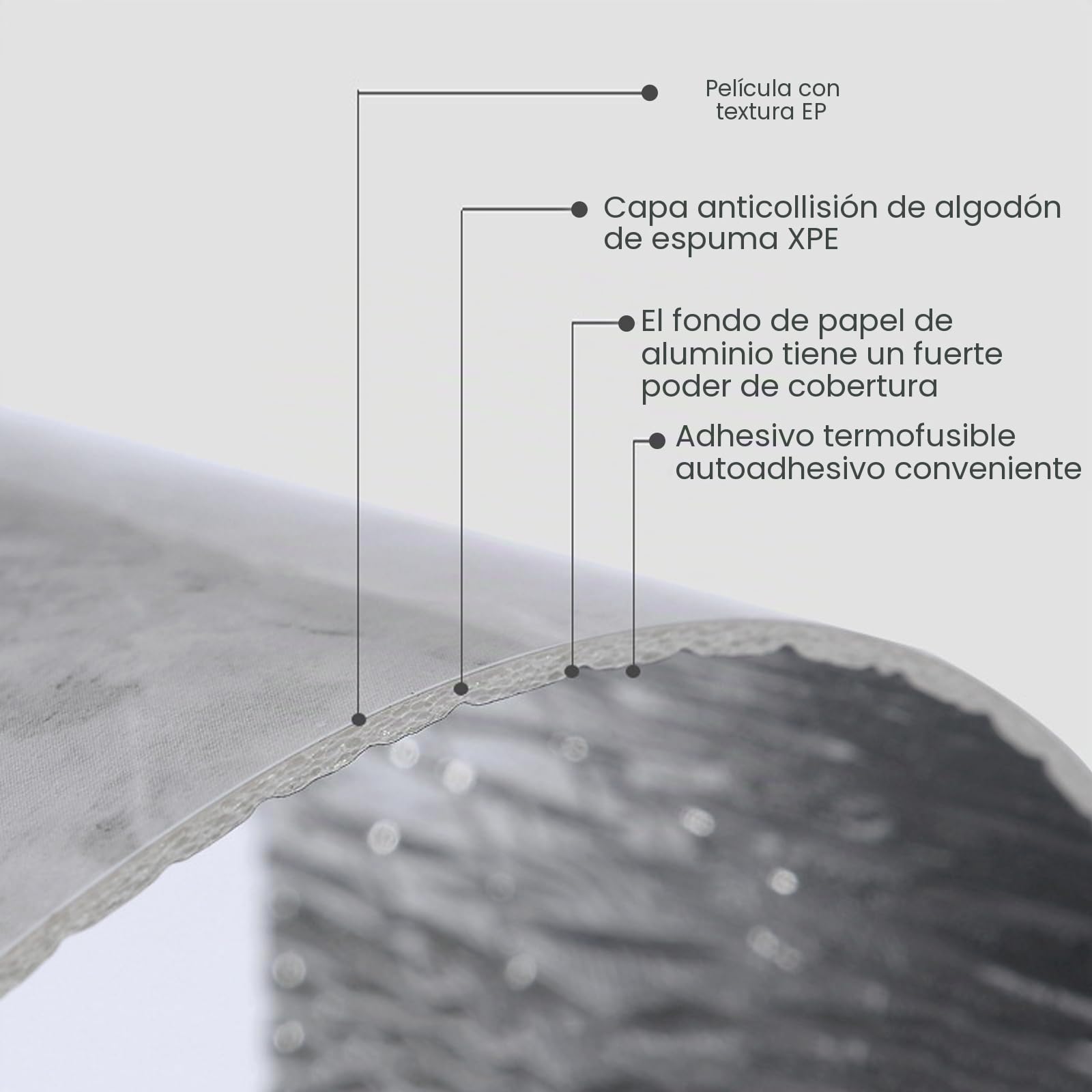 10cmx10m Rodapié Flexible Autoadhesivo, Blando Rodapie PVC Impermeable Brillante Zócalo Suave Borde de Papel Pintado Decoración (Grano de Madera Gris)