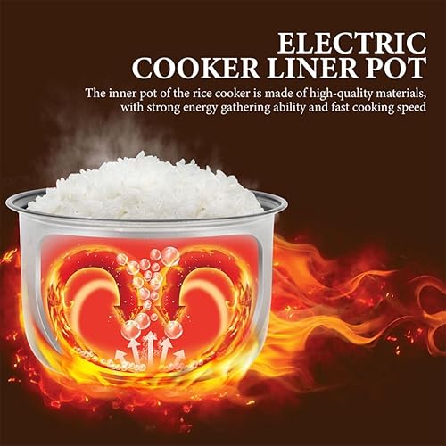 Miniatura 4 de HEMOTON Maceta interior para olla instantánea de 2.64 cuartos de galón, superficie pulida, olla arrocera, olla antiadherente, olla interior de