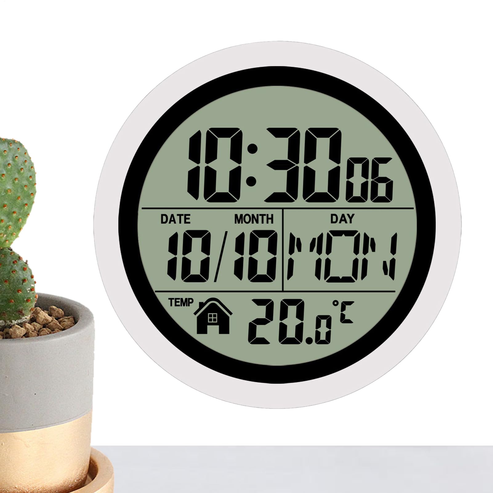 Reloj de ducha a pilas para evitar retrasos en el baño de casa