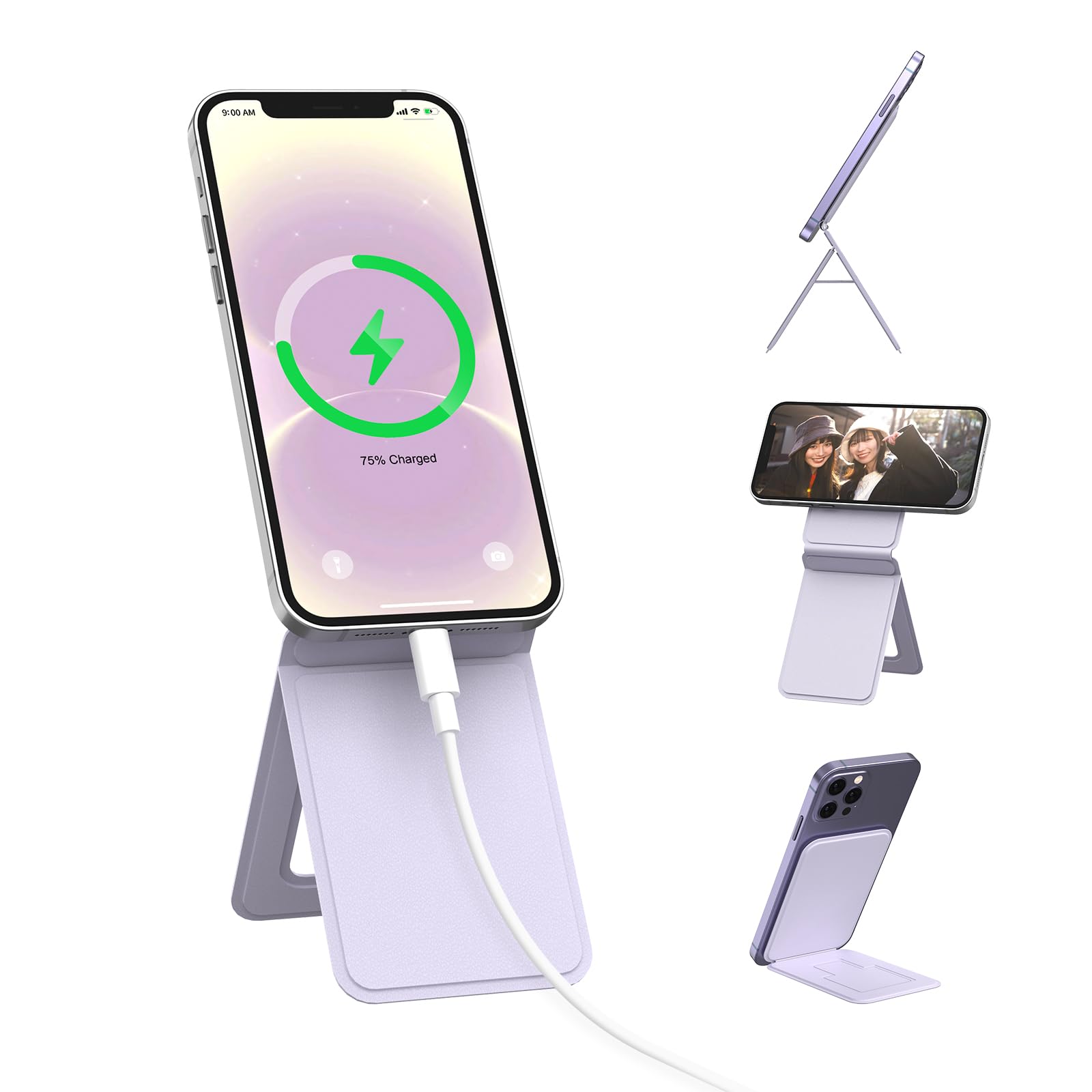 Androidスマホ4台セット Amazon.co.jp: Bettdow スマホスタンド 卓上 携帯 強力磁力 PUレザー