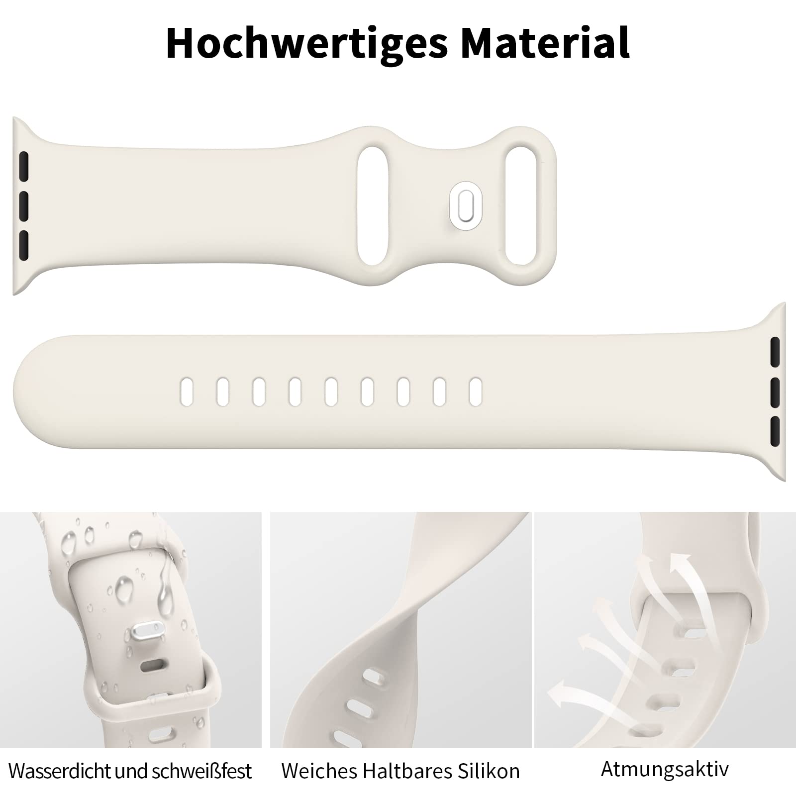 Higgs 3 Pezzi Cinturini Compatibile con Cinturino Apple Watch 41mm 40mm 38mm 42mm 44mm 45mm Ultra 2 49mm Donna e Uomo, Bracciale Sportivo in Silicone Morbido per iWatch Series 9 8 7 SE 6 5 4 3 2 1