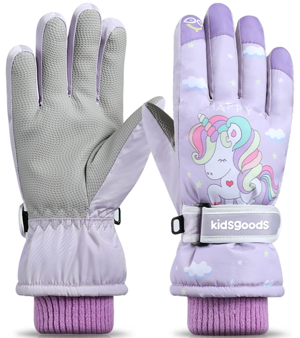 Guanti Da Sci Bambini Impermeabili 6-12 Anni - Antiscivolo E Caldissimi Per Neve E Sport Invernali - Foto 4