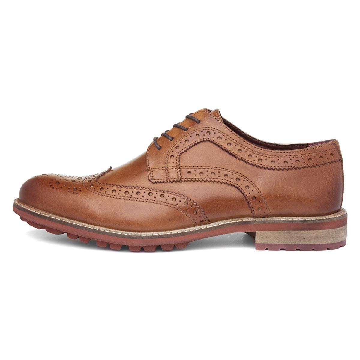 Silver StreetFelix Mens Leather Tan Brogue Shoe