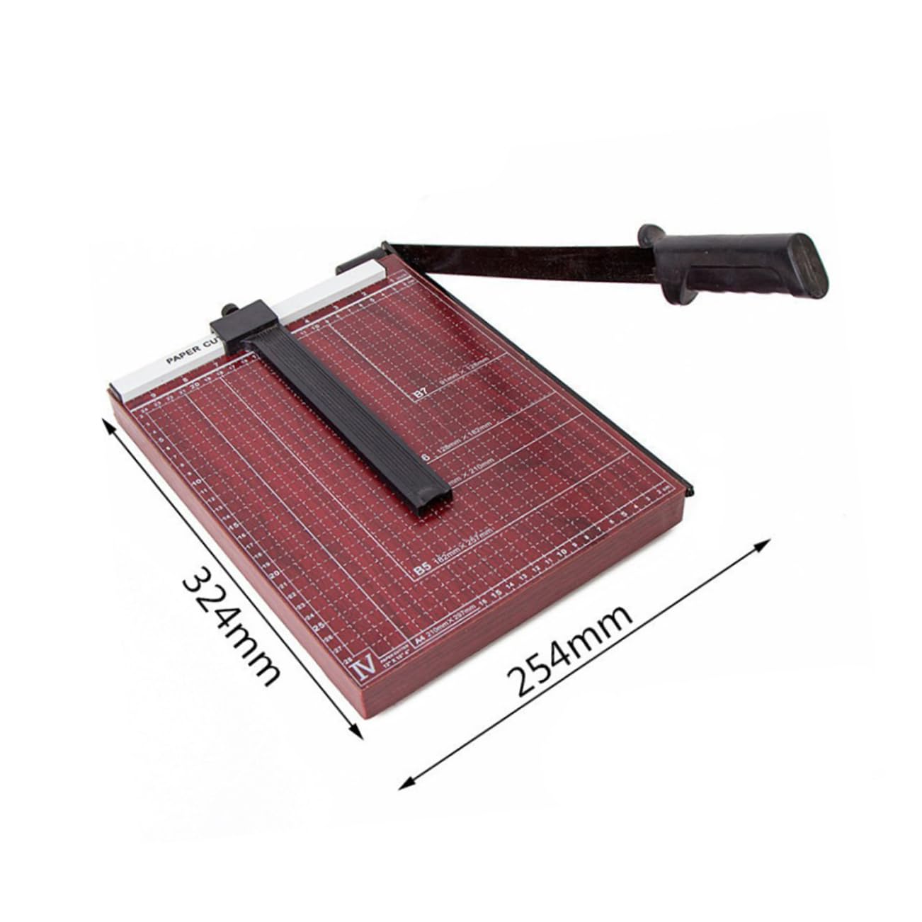 Taglierina Carta A4 in Metallo, Taglio Ghigliottina con Base Grigliata
