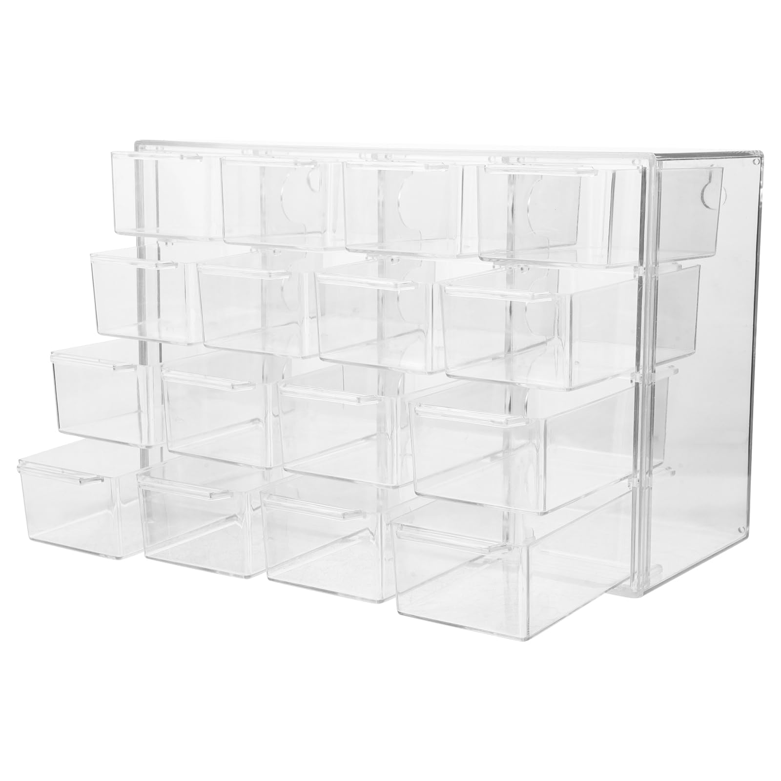 Boîte de rangement transparente pour comptoirs de chambre et coiffeuses