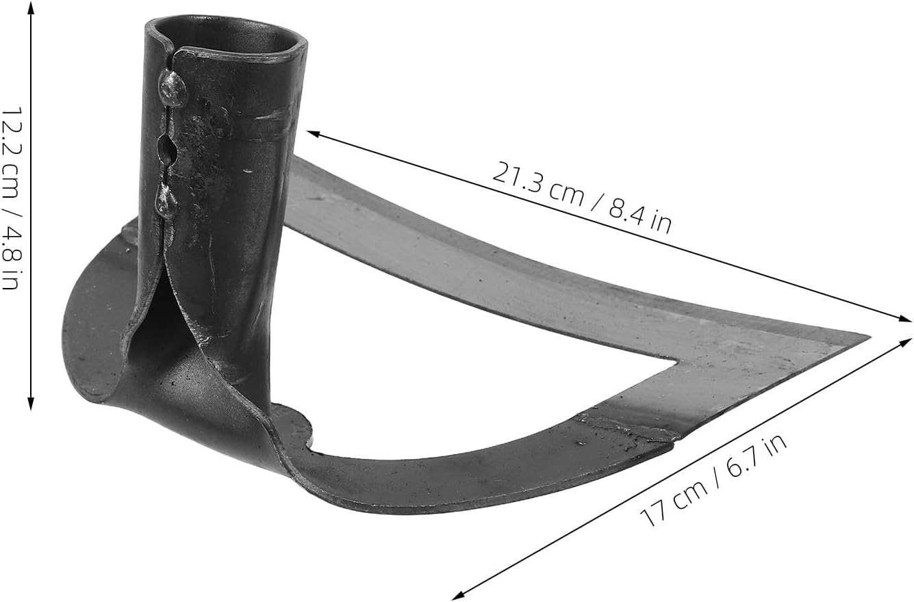 BESPORTBLE Hollow Hoe Garden Tool 8.38X6.69X4.80 Inch Heavy Duty Hand Tool for Weeding Soil Loosening Cultivating Backyard Gardening and Agriculture