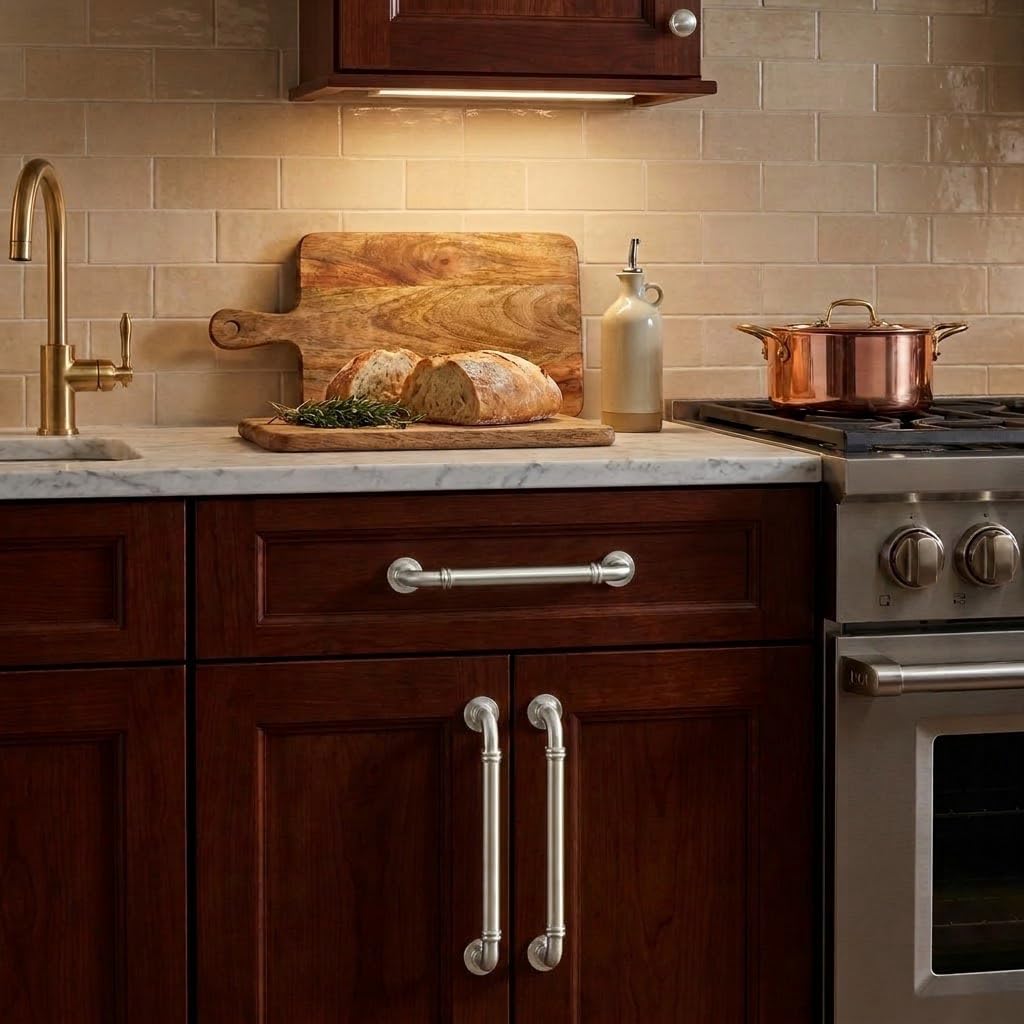Brushed Nickel Appliance Pull - 80447, 12 in (305 mm) — KHTUMEWARE