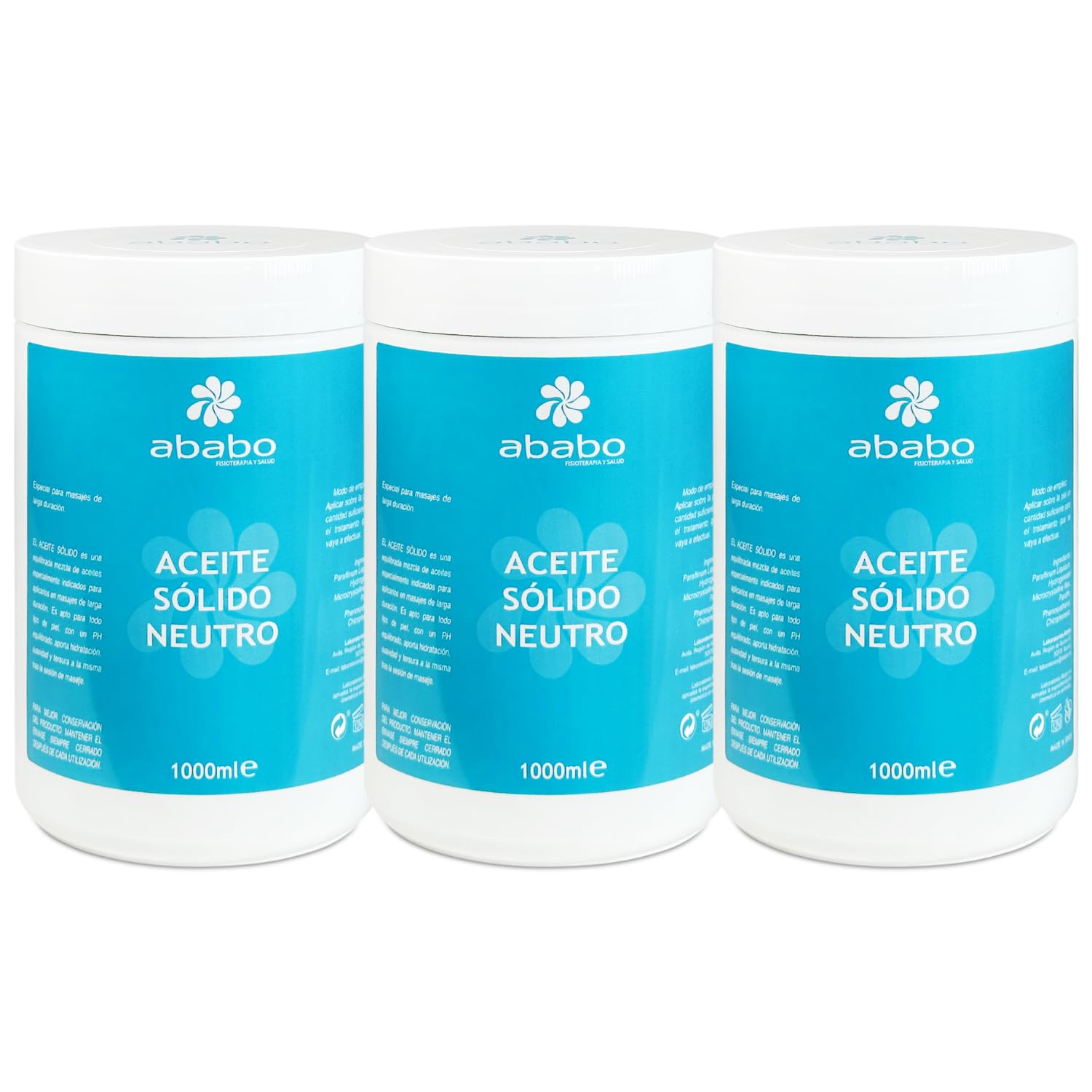 Aceite de Masaje Sólido 1 Litro Neutro Sin Perfumes (3) | Apto para Pieles Sensibles