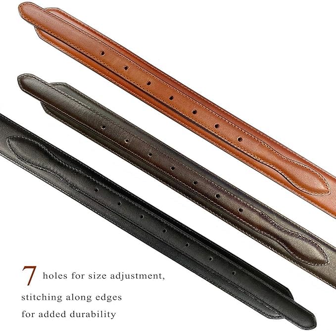 Image of Silver Mirror Buckle Oil Tanned Genuine Leather Western Ranger Belt 1-3 /8 inch(35mm) Taper to 3 /4 inch(19mm) Wide-Multiple choices