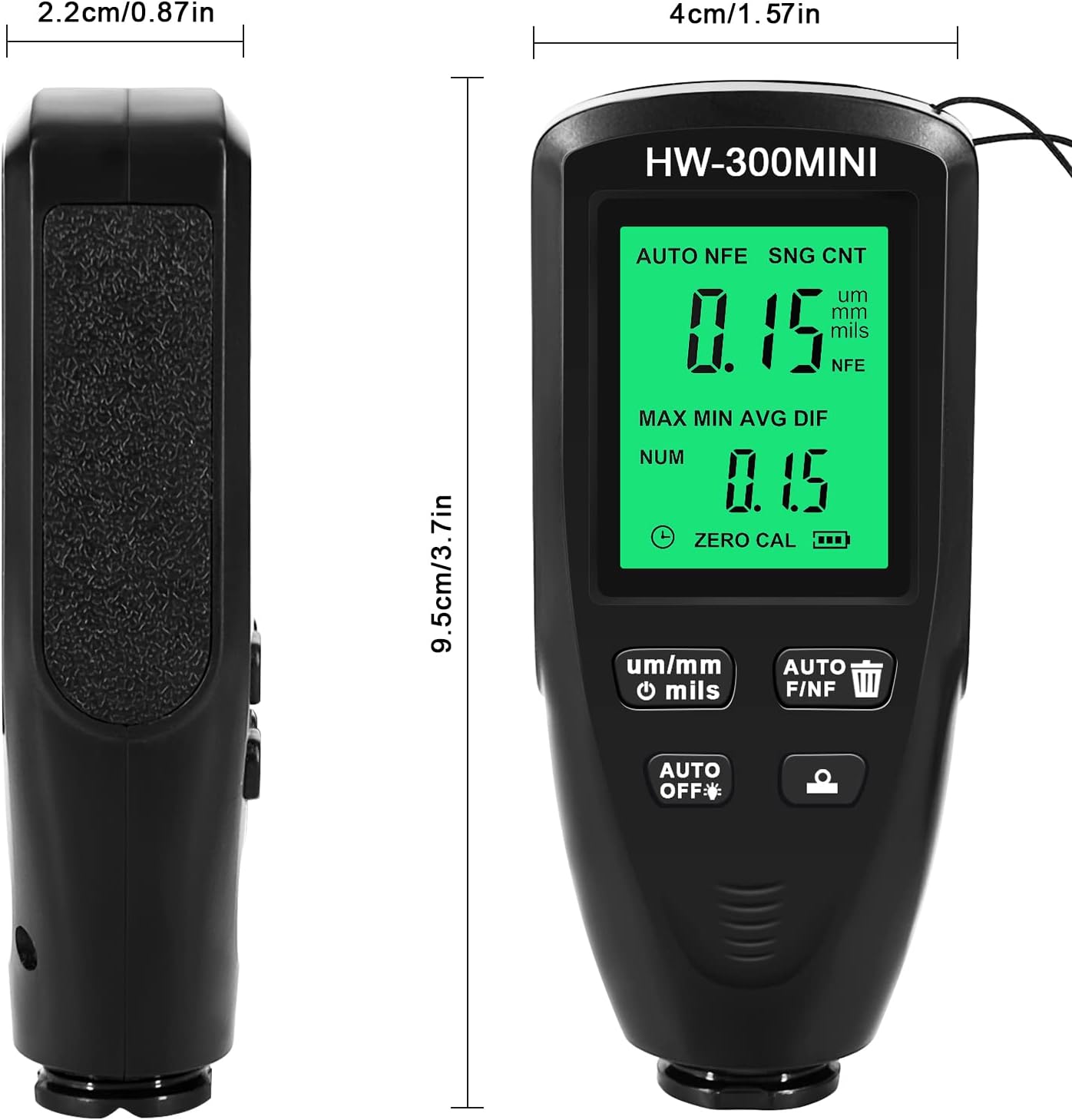 Shkalacar Paint Thickness Gauge Car Coating Thickness Meter for Used Car Buyers Paint Mil Thickness Meter Gauge Check The Car’s Original Coating Auto Car Paint Meter Automobile Paint Inspection