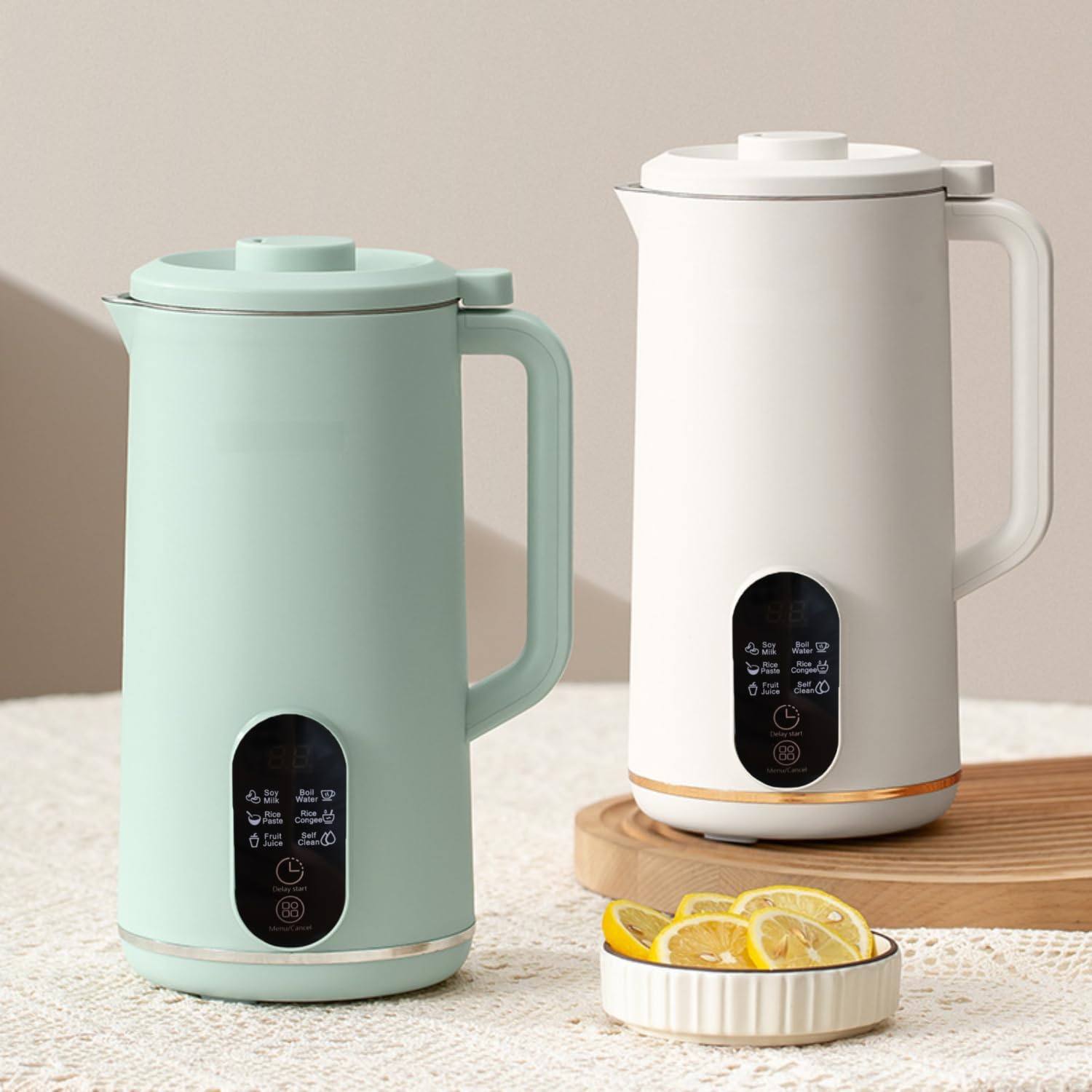 110V Soybean Milk Machine 650ML Mini Soymilk No Filter Automatic Heating Vegan Milk Maker Home