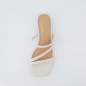 Amazon.com | CUSHIONAIRE Women's Newport Low Block Heel Sandal +