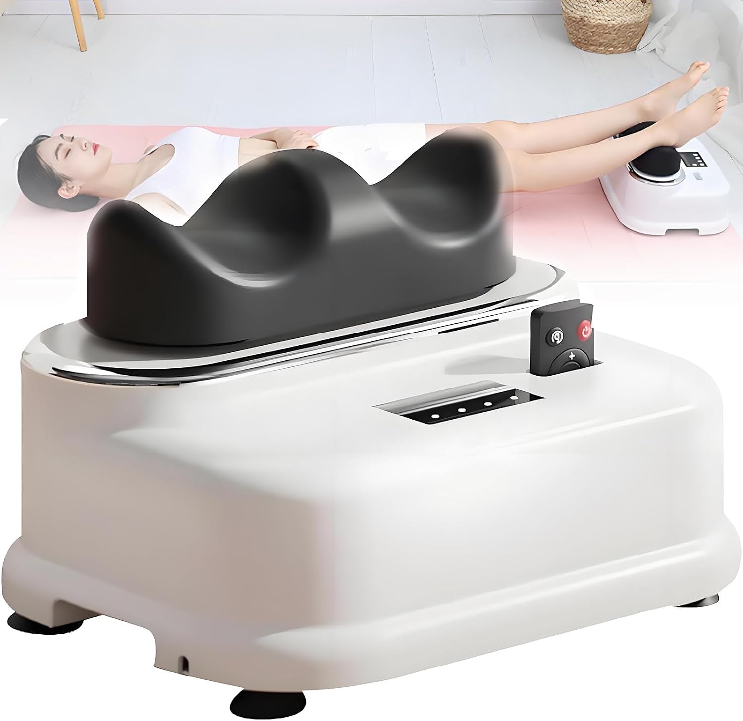 Massaggiatore plantare oscillante con supporto imbottito per la caviglia, macchina per il fitness con flusso di energia sanguigna regolabile a 30 velocità, 4 modalità per il rilassamento muscolare