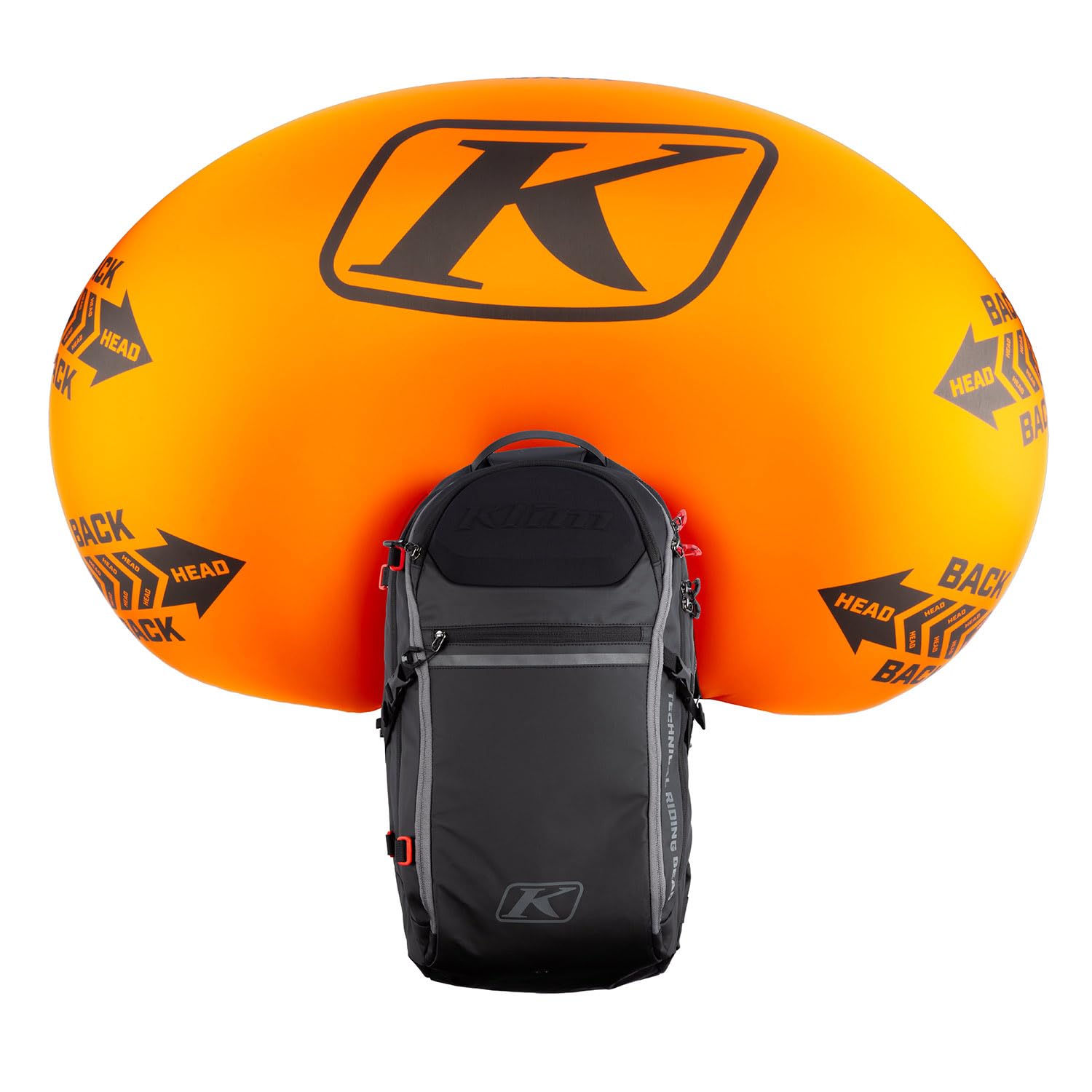 KLIM Atlas 24 Avalanche Airbag Snowmobile Backpack - Black - Castlerock