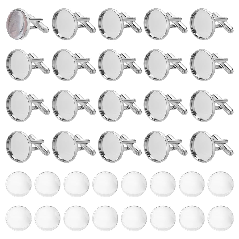 Boutons de manchette 16mm pour créer vos accessoires de mariage et chemises de cérémonie