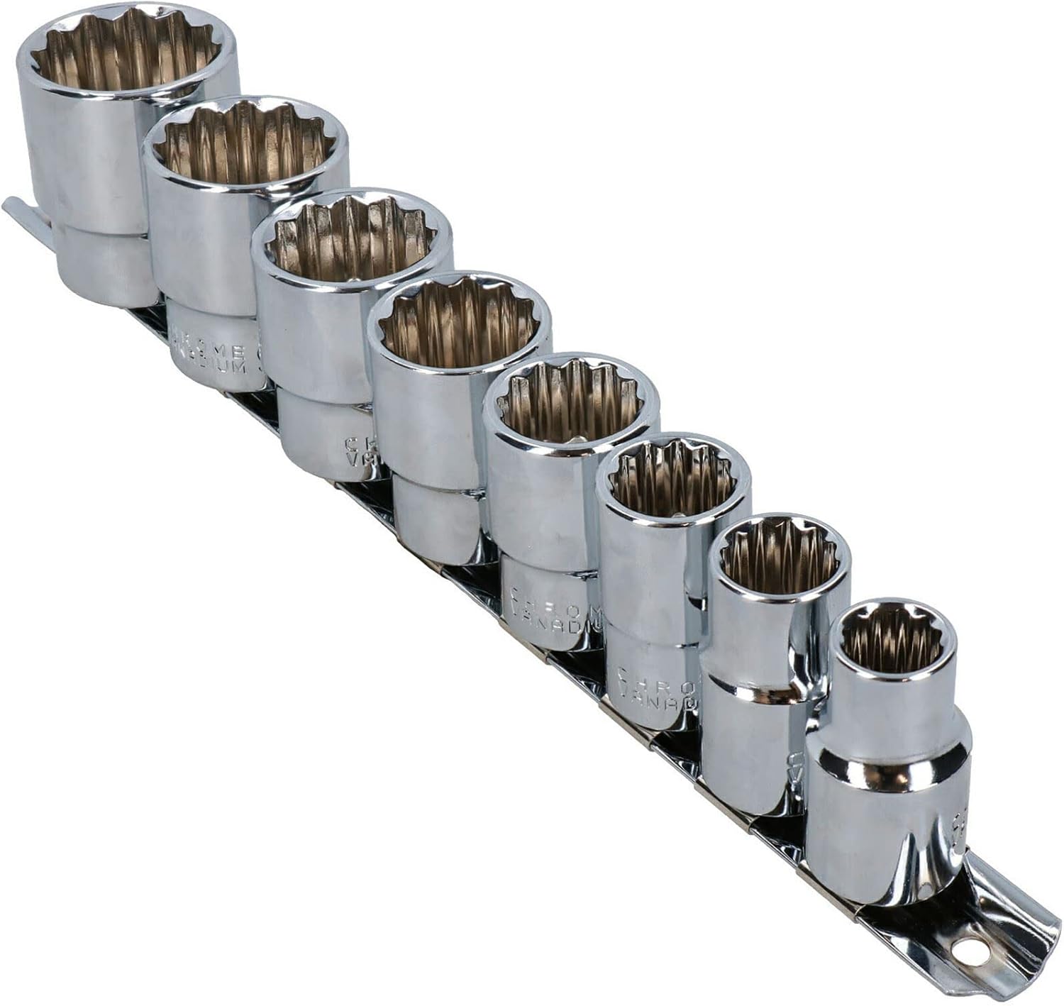 1/2" Drive Socket British Whitworth BSW Imperial Sizes 8pc Shallow Set TE079