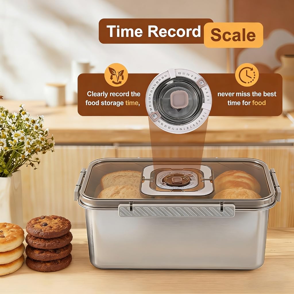 304 Support à pain en métal scellé pour cuisine avec ventilation variable
