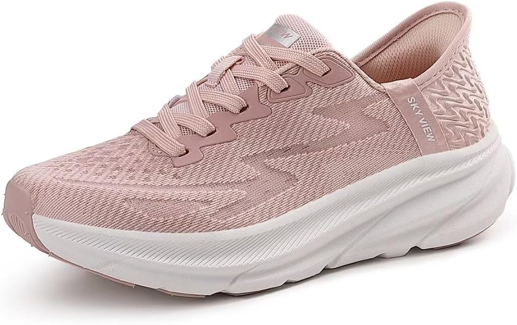 SKYVIEW Supportive Men And Women Hands Free Slip-ins Running Shoes Unisex Cushioned Breathable Athletic Fashion Sneakers Non Slip Walking Tennis Shoes